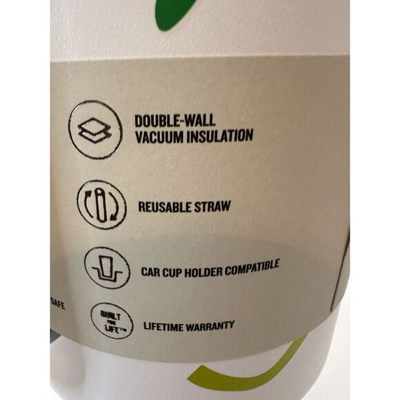 NWT  STANLEY Tumbler Quencher  H2.0 40 OZ  White/‎ Blue NWT - Picture 4 of 6